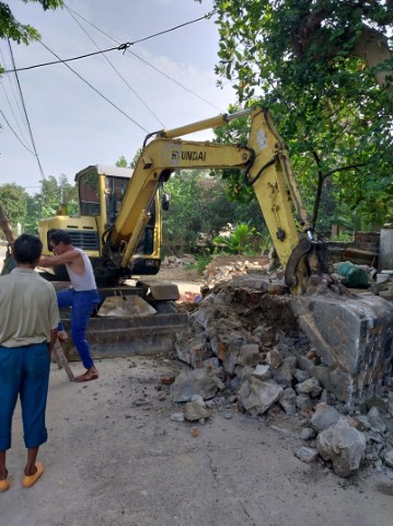 Thôn Yên Mỹ tổ chức thực hiện hiến đất, hiến tài sản mở rộng tuyến đường A Tuấn xây dựng giao thông nông thôn